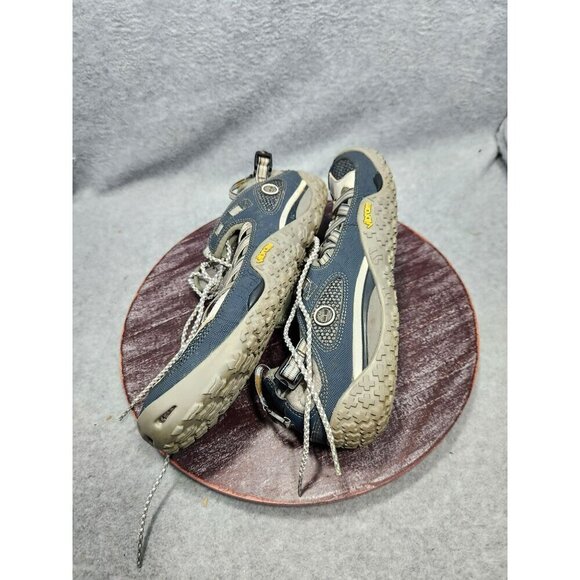Mens Vibram Sole Hybrid Hiking Shoes Size 10 Athletic Outdoor Footwear Beige & B main image 5